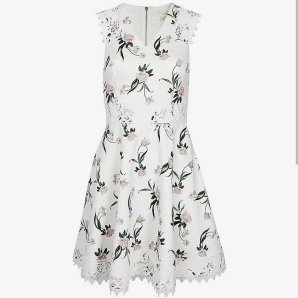 🍒NWT🍒 TED BAKER ELDERFLOWER DRESS